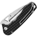 Tenable Knives Bombur Linerlock - Black Frag G10 Handle With D2 Drop Point Blade And Pocket Clip by Tenable Knives