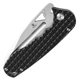 Tenable Knives Bombur Linerlock - Black Frag G10 Handle With D2 Drop Point Blade And Pocket Clip by Tenable Knives