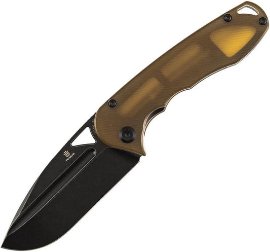 Tenable Knives Bombur Linerlock Amber PEI T1054A7 by Tenable Knives