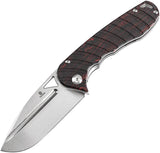 Tenable Knives Bombur Linerlock Black and red T1054C1 by Tenable Knives