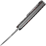 Tenable Knives Bombur Linerlock - D2 Tool Steel Drop Point Blade With Black Red G10 Handle by Tenable Knives