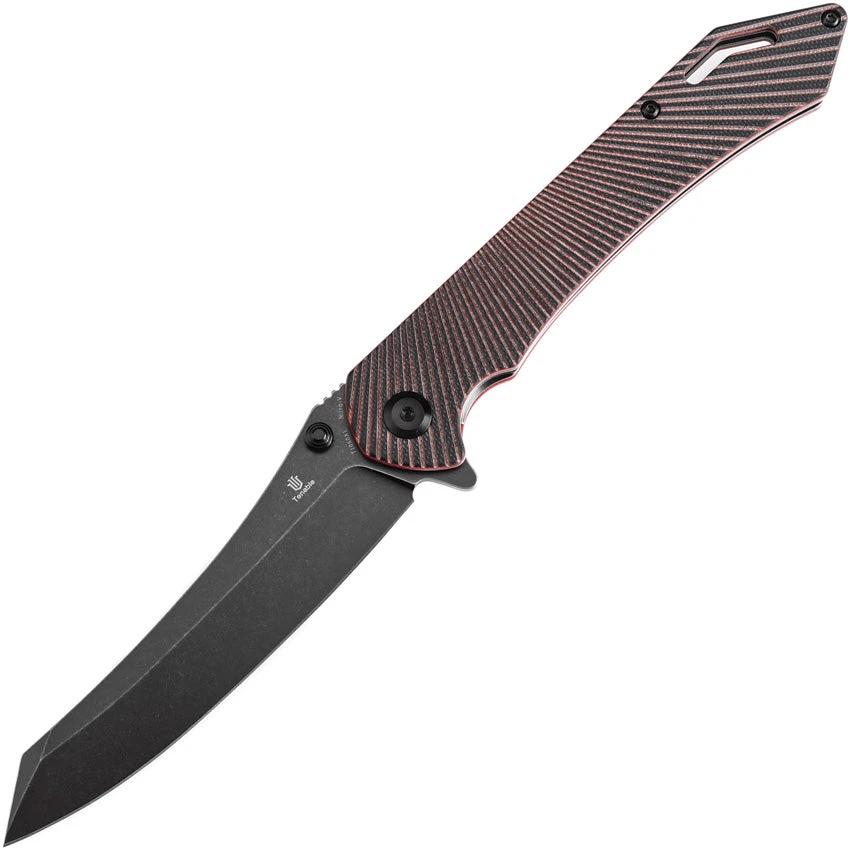 Tenable Knives Colibri Tech Linerlock Blk/Red T1060A1 by Tenable Knives