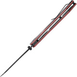 Tenable Knives Colibri Tech Linerlock - Nitro V Steel Sheepsfoot Blade With Black Red G10 Handle by Tenable Knives