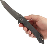 Tenable Knives Colibri Tech Linerlock - Nitro V TiNi Coated Sheepsfoot Blade Black Green G10 Handle 5.5 Inch Closed by Tenable Knives