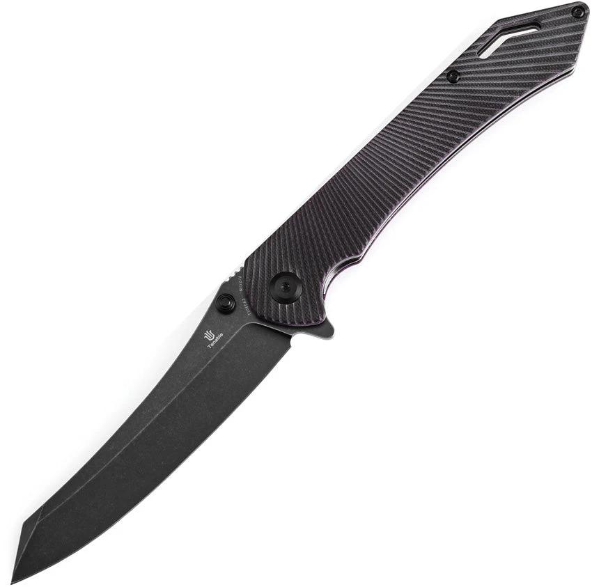 Tenable Knives Colibri Tech Linerlock Blk/Pur T1060A3 by Tenable Knives