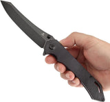 Tenable Knives Colibri Tech Linerlock Nitro V Steel Sheepsfoot Blade With Black Purple G10 Handle by Tenable Knives