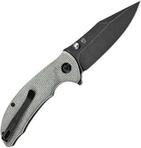 Tenable Knives Rei Linerlock - Green Canvas Micarta Handle Extended Tang Thumb Stud 3.25in Black Stonewash Blade by Tenable Knives