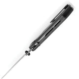 Tenable Knives Eaglestrike Crossbar Lock - Nitro V Satin Spear Point Blade With Black Canvas Micarta Handle by Tenable Knives