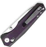 Tenable Knives Beaver Crossbar Lock Purple - Nitro V Steel Drop Point Blade For Everyday Carry by Tenable Knives