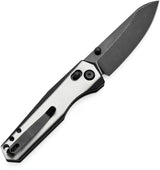 Tenable Knives Beaver Crossbar Lock White And Black G10 Handle T1105V2 - Nitro V Steel Drop Point Blade by Tenable Knives