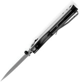 Tenable Knives Beaver Crossbar Lock White And Black G10 Handle T1105V2 - Nitro V Steel Drop Point Blade by Tenable Knives