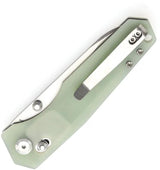 Tenable Knives Beaver Crossbar Lock Jade T1105V4 - Nitro V Drop Point Blade, Jade G10 Handle, 3.5 Inch Blade by Tenable Knives