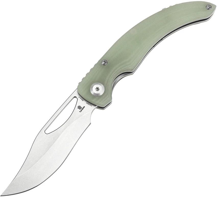 Tenable Knives Gideon Linerlock Jade G10 T1119A3 by Tenable Knives