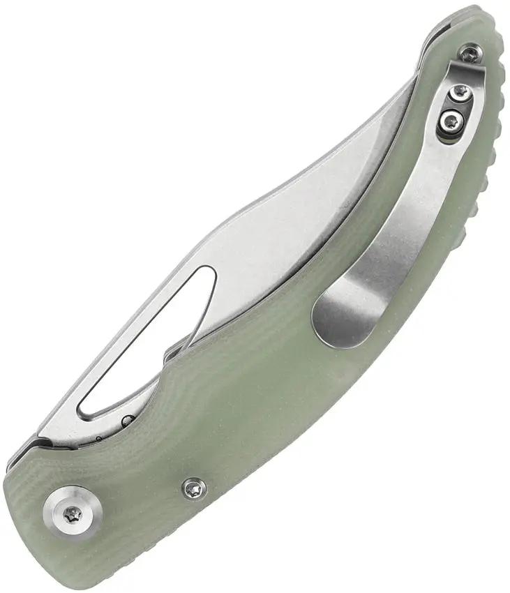 Tenable Knives Gideon Linerlock Jade G10 T1119A3 - Nitro V Steel Clip Point Blade With Jade G10 Handle by Tenable Knives