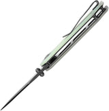 Tenable Knives Fermi Linerlock Jade G10 T1122A2 - Jade G10 Handle And Black TiNi Coated 14C28N Sandvik Recurve Blade by Tenable Knives
