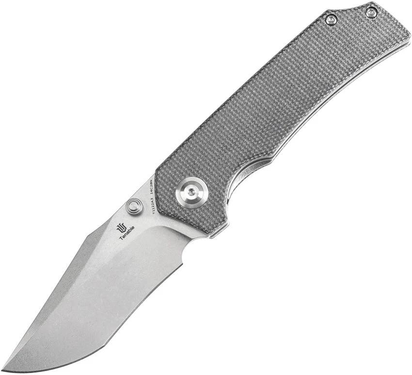 Tenable Knives Fermi Linerlock Black Micarta T1122A3 by Tenable Knives