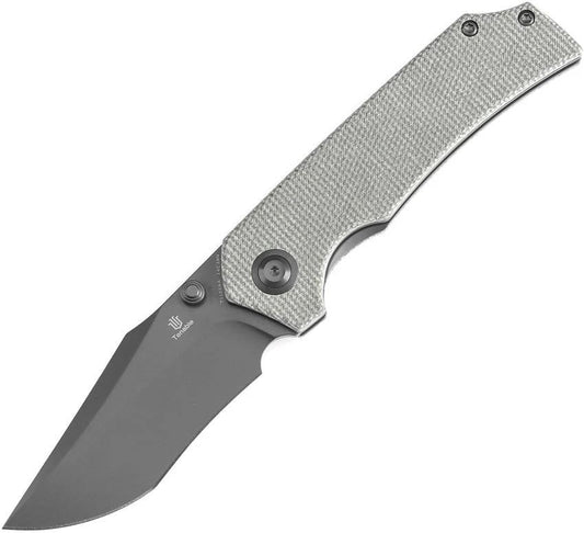 Tenable Knives Fermi Linerlock Green Micarta T1122A4 by Tenable Knives