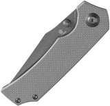 Tenable Knives Fermi Linerlock Sand G10 T1122A5 - Sand Micarta Handle With TiNi Coated 14C28N Sandvik Recurve Blade by Tenable Knives