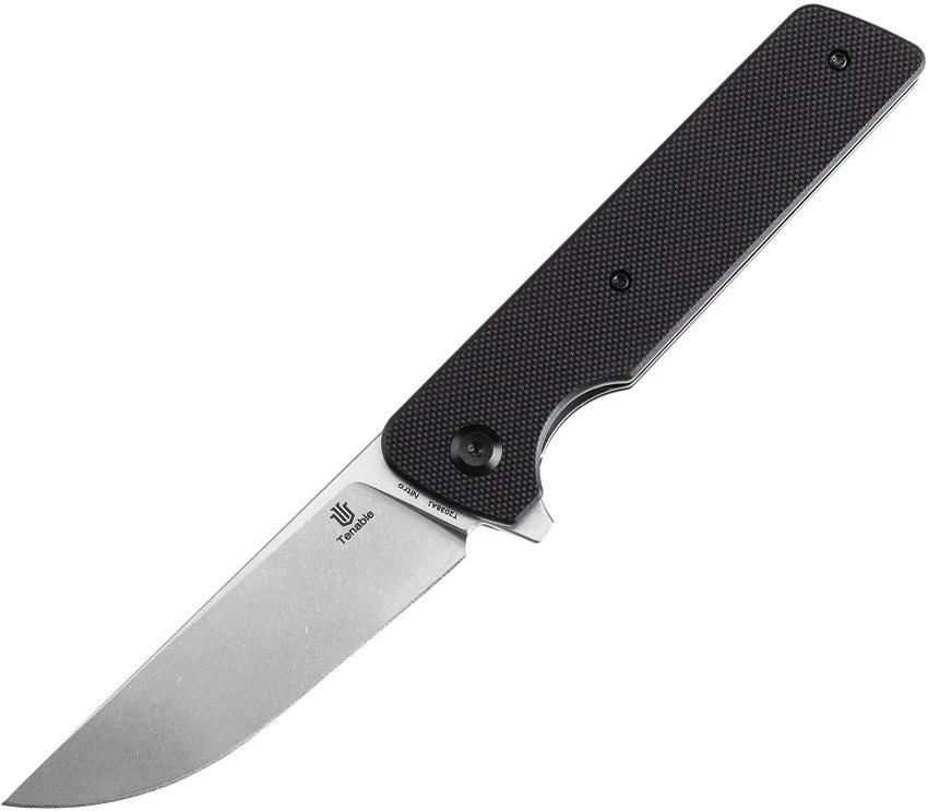 Tenable Knives Anomaly Linerlock Black G10 T2038A1 by Tenable Knives
