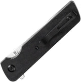 Tenable Knives Anomaly Linerlock Black G10 - Nitro V Steel 3.13 Inch Stonewashed Blade Extended Tang by Tenable Knives
