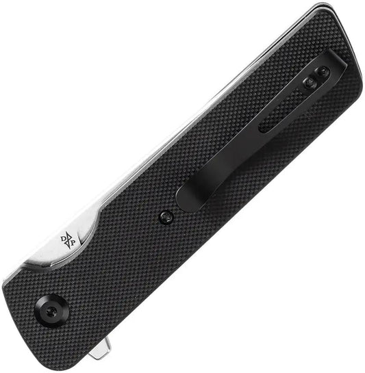 Tenable Knives Anomaly Linerlock Black G10 - Nitro V Steel 3.13 Inch Stonewashed Blade Extended Tang by Tenable Knives