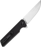 Tenable Knives Anomaly Linerlock Black G10 - Nitro V Steel 3.13 Inch Stonewashed Blade Extended Tang by Tenable Knives