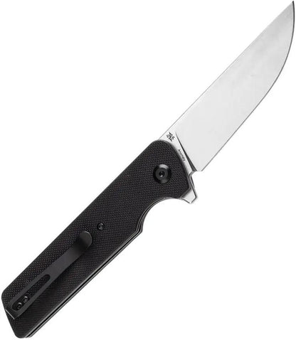Tenable Knives Anomaly Linerlock Black G10 - Nitro V Steel 3.13 Inch Stonewashed Blade Extended Tang by Tenable Knives