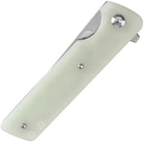 Tenable Knives Anomaly Linerlock Jade G10 T2038A4 - Nitro V Blade Jade Handle Extended Tang Pocket Clip by Tenable Knives