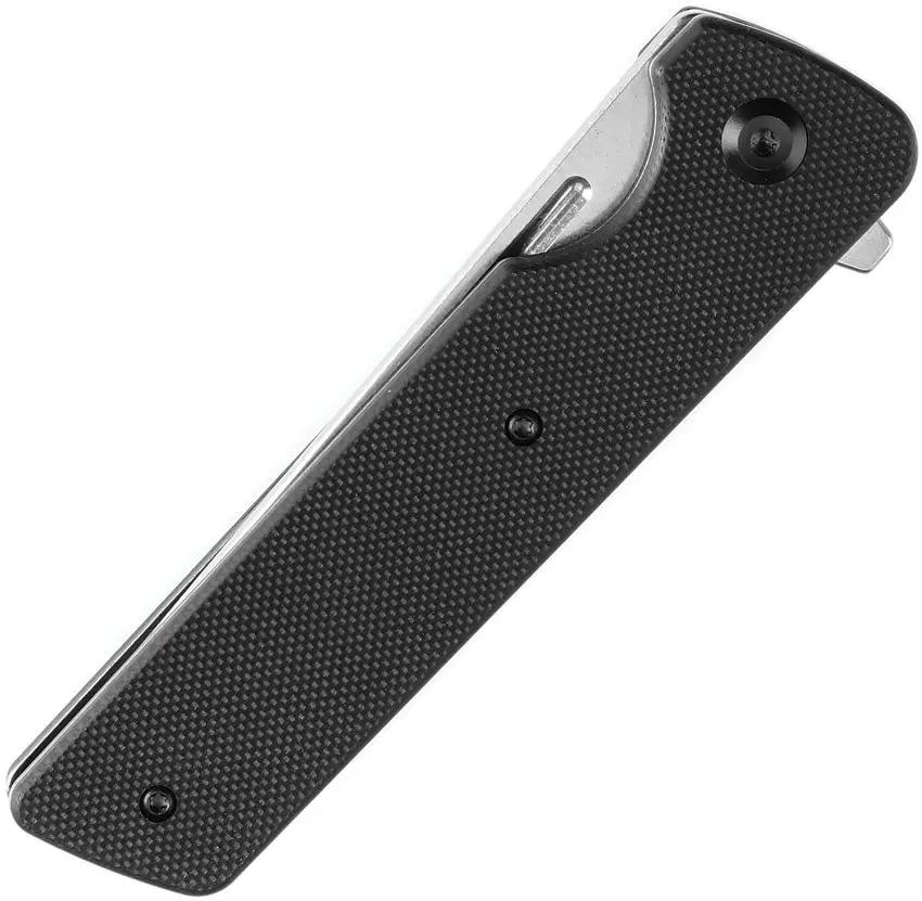 Tenable Knives Anomaly Linerlock Blk G10 T2038T1 - Nitro V Tanto Blade With Stonewash Finish by Tenable Knives