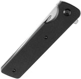 Tenable Knives Anomaly Linerlock Blk G10 T2038T1 - Nitro V Tanto Blade With Stonewash Finish by Tenable Knives