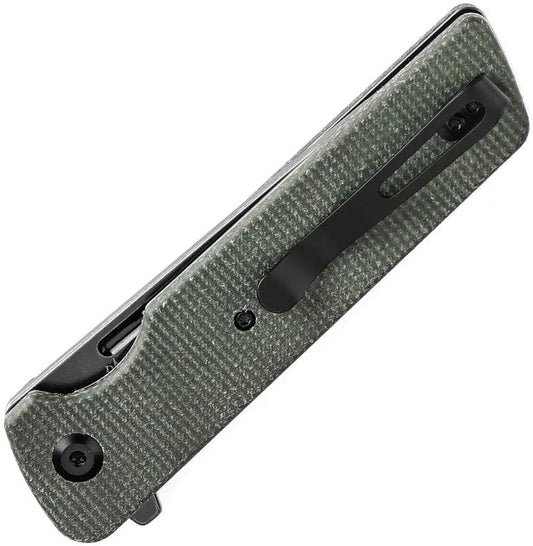 Tenable Knives Anomaly Linerlock - Green Micarta Handle With Nitro V Steel Tanto Blade by Tenable Knives