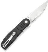 Tenable Knives Einar Linerlock SW Black T2072A3 - Nitro V Steel Drop Point Blade With Black Micarta Handle by Tenable Knives