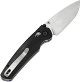 Tenable Knives Raven Crossbar Lock EDC with 3.13in 14C28N Sandvik Drop Point Blade and Black G10 by Tenable Knives
