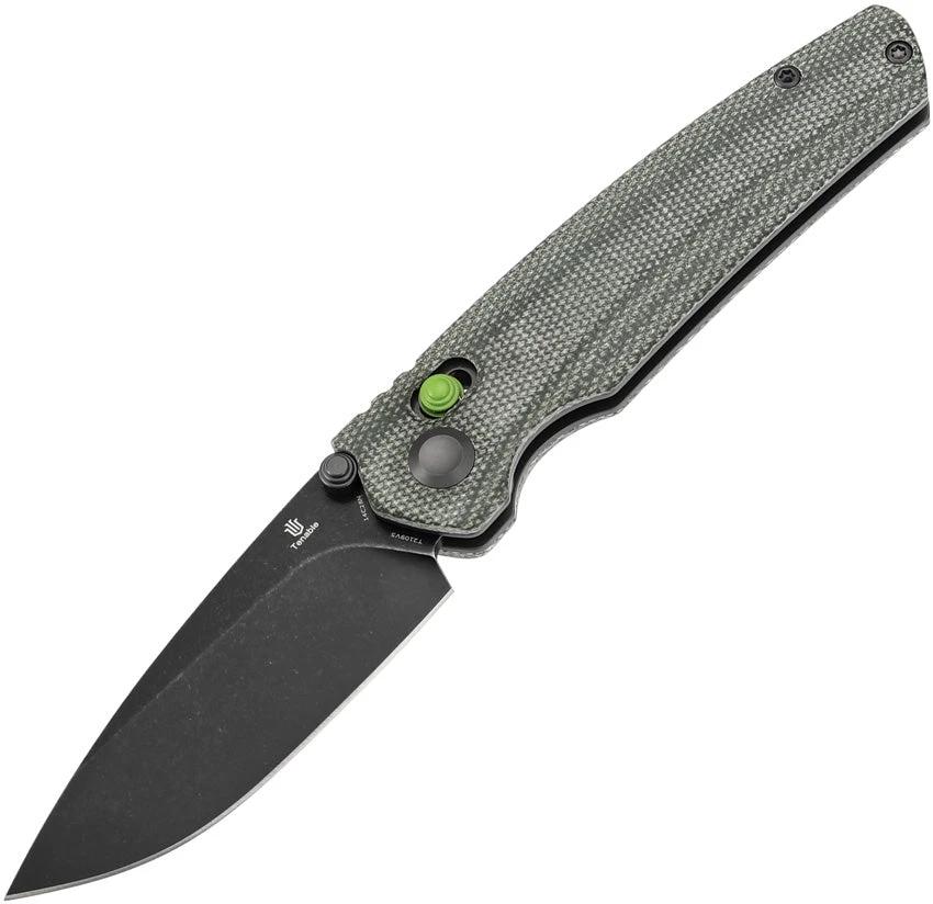 Tenable Knives Raven Crossbar Lock Grn Mic T2109V5 by Tenable Knives