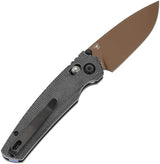 Tenable Knives Raven Crossbar Lock Black Micarta T2109V6 - Rose Gold Coated Blade by Tenable Knives