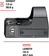 Tasco 1x25 4-MOA Red Dot Sight TRDPRS - Pistol Recoil Rated Bright Dot For Fast Daylight Target Acquisition by Tasco