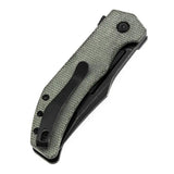 Tenable Knives Orion Linerlock - Green Micarta Handle, 14C28N Sandvik Stainless Clip Point Blade by Tenable Knives