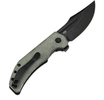 Tenable Knives Orion Linerlock - Green Micarta Handle, 14C28N Sandvik Stainless Clip Point Blade by Tenable Knives