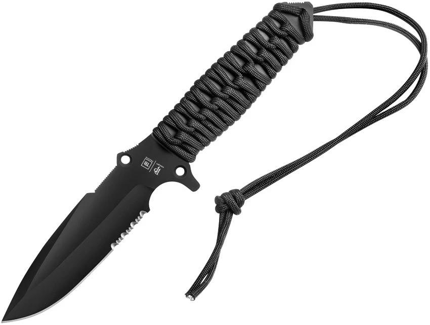 TB Outdoor Survival Fixed Blade Black 11060001 by TB Outdoor