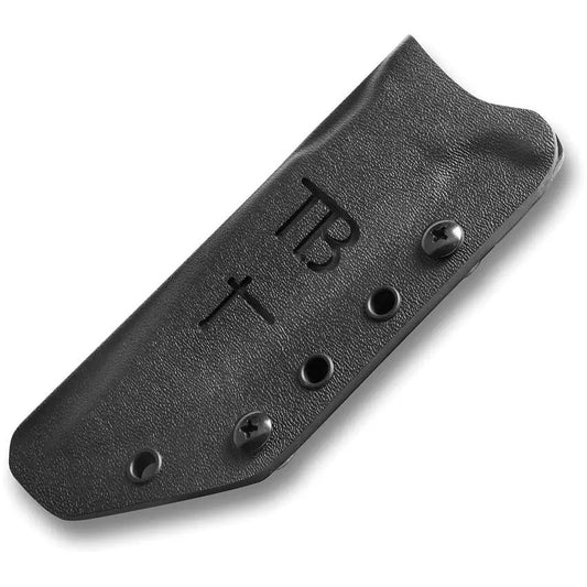 TB Outdoor Survival Fixed Blade Knife - Green G10 Handle, Full Tang MOX Steel, Black PVD Coating, Glass Breaker by TB Outdoor