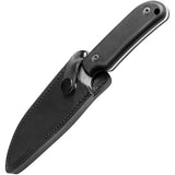 TB Outdoor Commandeur Fixed Blade Knife - ALENOX Blade, 4.5-Inch, 8.5-Inch Overall, Full Tang G10 Handle, Kydex Sheath by TB Outdoor