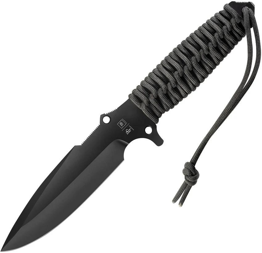 TB Outdoor Survival Fixed Blade Black 11060031 by TB Outdoor
