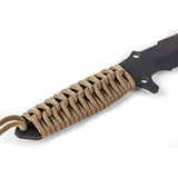 TB Outdoor Survival Fixed Blade Coyote Knife - 4.5 Inch MOX Steel Blade With Black PVD Coating And Full Tang by TB Outdoor