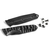 TB Outdoor Survival Fixed Blade Knife - MOX Steel Black Blade 9.75 Inch Overall, Full Tang, Glass Breaker, MOLLE Sheath by TB Outdoor