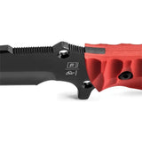 TB Outdoor Survival Fixed Blade Knife - Red G10 Handle, 4.5in MOX Steel Blade, Full Tang by TB Outdoor