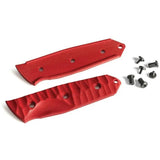 TB Outdoor Survival Fixed Blade Knife - Red G10 Handle, 4.5in MOX Steel Blade, Full Tang by TB Outdoor