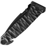 TB Outdoor CAC S200 Axis Lock Knife - Black Nitrox Blade, G10 Handle, Belt Cutter and Glass Breaker by TB Outdoor