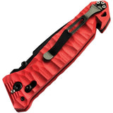 TB Outdoor C.A.C. Utility Axis Lock Red 11060046 - Red Sculpted PA6 Handle With Nitrox Steel Blade by TB Outdoor