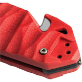 TB Outdoor C.A.C. Utility Axis Lock Red 11060046 - Red Sculpted PA6 Handle With Nitrox Steel Blade by TB Outdoor