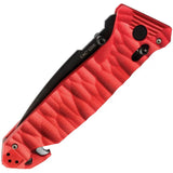 TB Outdoor C.A.C. Utility Axis Lock Red 11060046 - Red Sculpted PA6 Handle With Nitrox Steel Blade by TB Outdoor